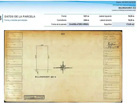 Terreno en Venta en Almagro, USD 249.000