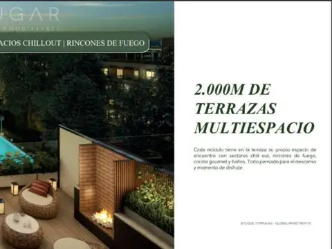 Departamento 3 ambientes con 2 baños