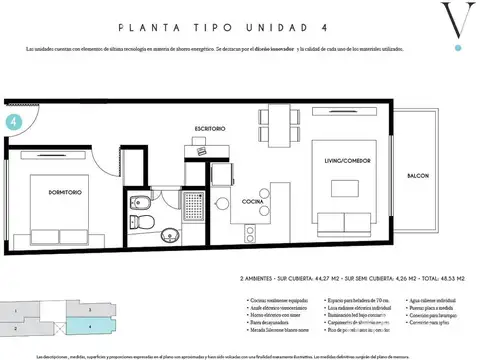 Departamento - Barrio Norte