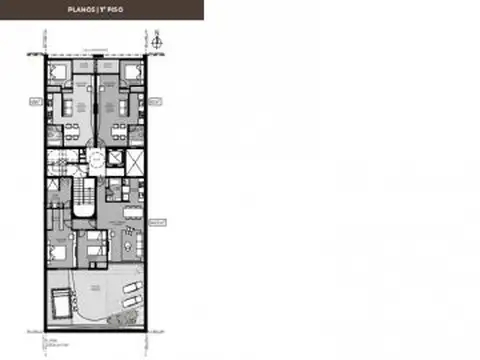 Departamento un dormitorio en venta en pozo Rosario