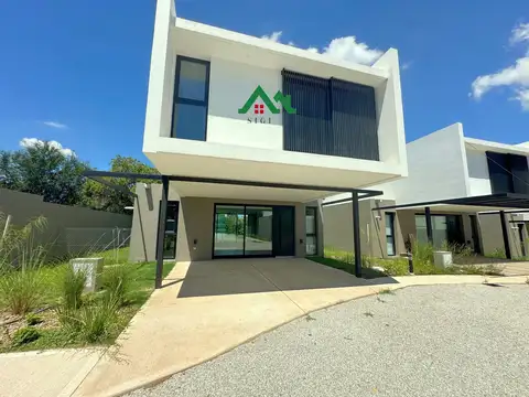 Casa a estrenar en venta en La Escondida, Arguello– 3 dormitorios, cochera doble y seguridad