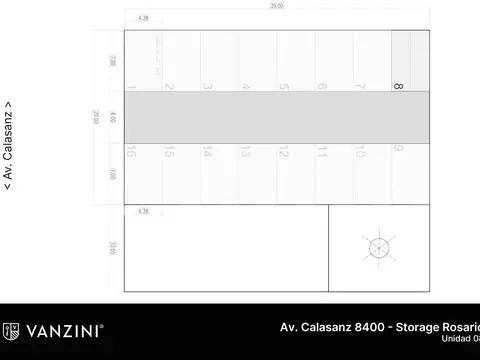 Galpon en Venta 4  mts Frente