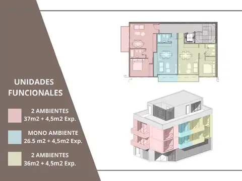 Departamento en Venta de 1 dormitorio