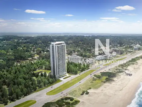 Vende apartamento de 3 dormitorios en suite en Playa Brava, Torre Le Parc, Punta del Este.