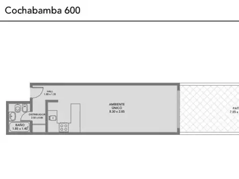 Departamento en Venta de Monoambiente