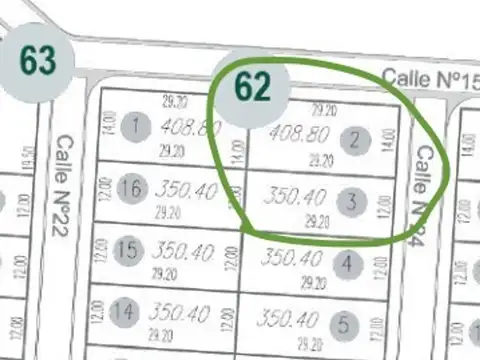 Terreno en Venta de 360,0 m2