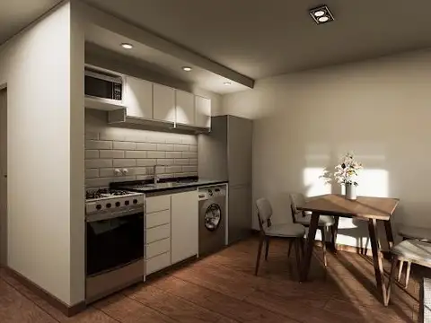 Departamento 2 ambientes con 1 baño