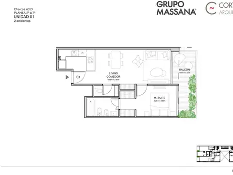 Departamento en Venta en Palermo Soho, USD 207.000