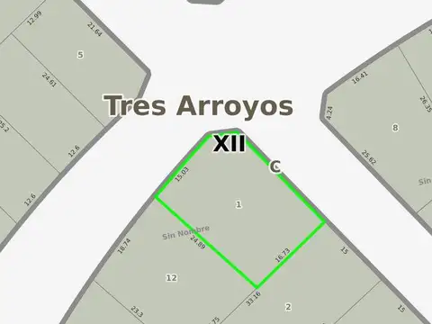 Terreno en Venta 24  mts Fondo