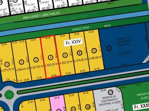 Terreno en Venta 112  mts Fondo