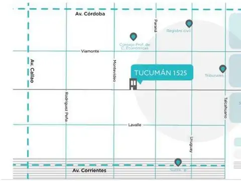 Departamento Monoambiente con 1 baño