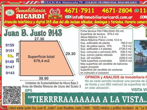 Terreno en Venta en Versalles, USD 899.900