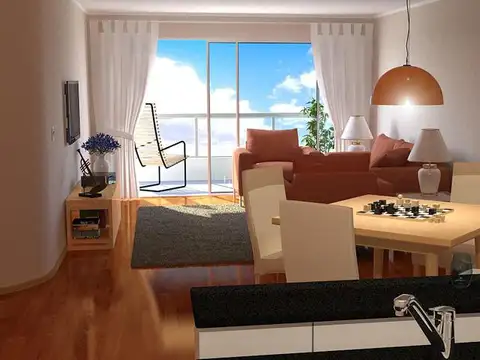 Departamento 2 ambientes con 1 baño