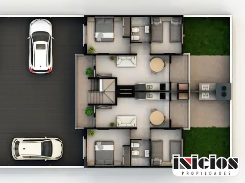 Departamento 3 ambientes con 1 baño