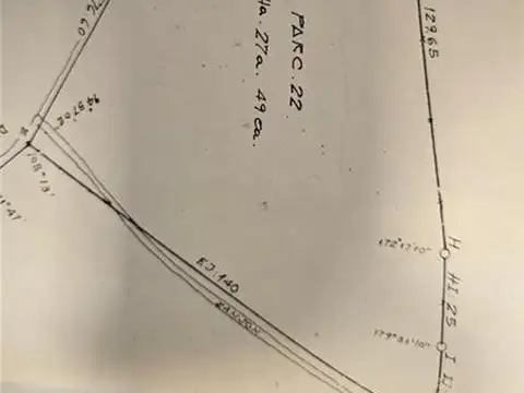 Terreno en Venta 140  mts Fondo