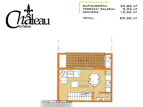 Departamento en Alquiler de 2 ambientes