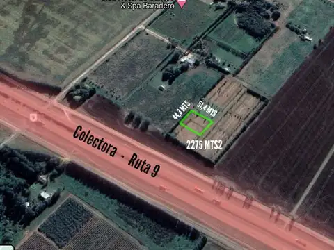 Terrenos venta - 44x51mts - 2275mts2 totales - Baradero