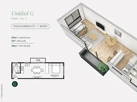 Departamento en Venta Apto profesional