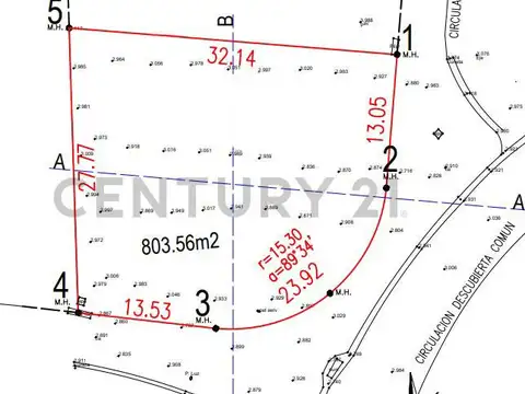 Terreno en Venta 32  mts Frente