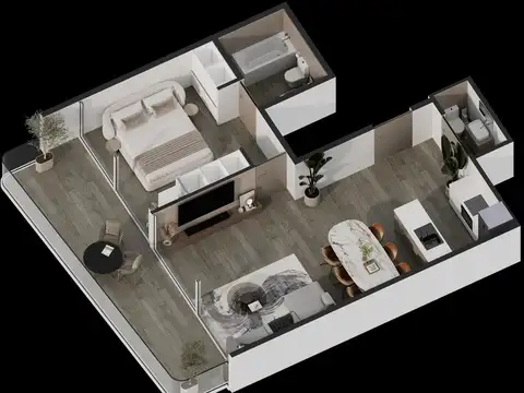 Departamento en Venta de 1 dormitorio