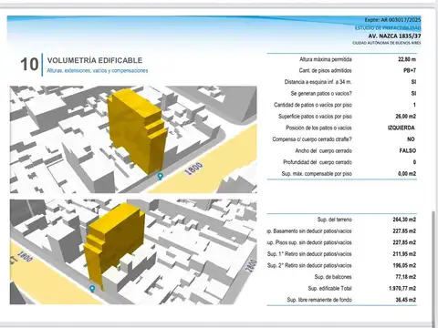 Terreno en Venta de 264,0 m2