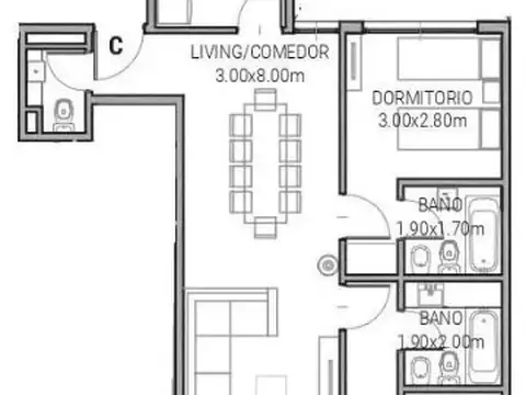 Rivadavia 15500, Piso 4