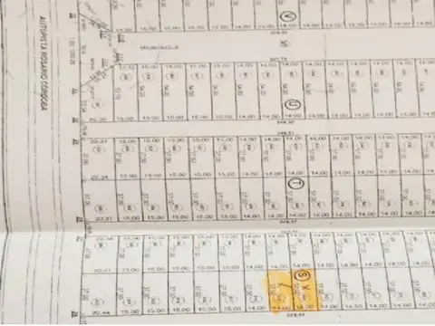 Terreno en Venta 37  mts Fondo