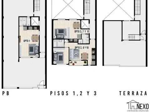 Departamento Monoambiente con 1 baño