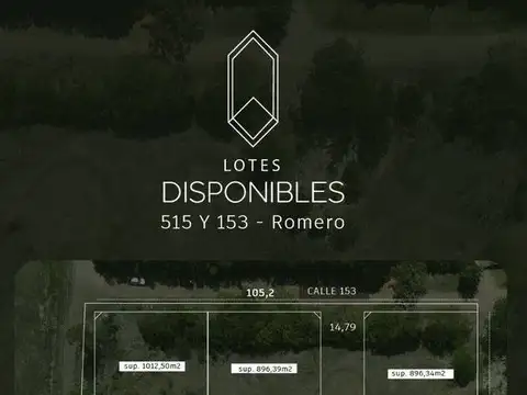 153 515 y 516 Lote en venta en Melchor Romero