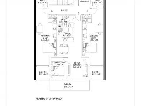 Av. Francia 817 2º 01  Av. Francia 800