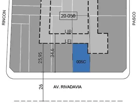 Terreno en Venta 15  mts Frente