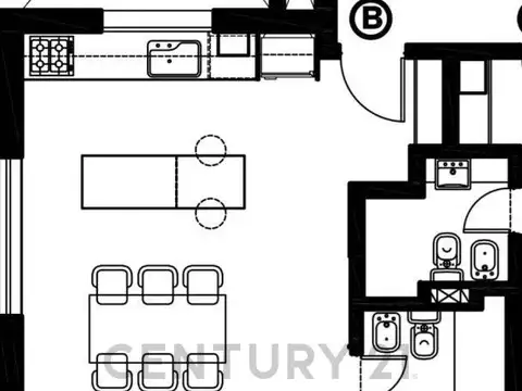 Depto, 1 dorm en Venta _ sobre Av. Pellegrini