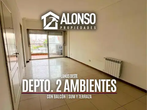 DEPARTAMENTO 2 AMBIENTES CON BALCON AL FRENTE - EN ALQUILER