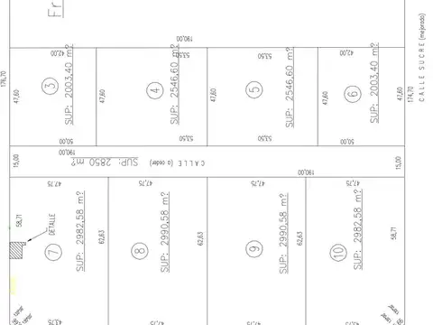 Terreno en Venta de 2982,0 m2