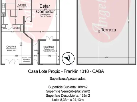 Caballito Casa 6 Ambientes con Cochera