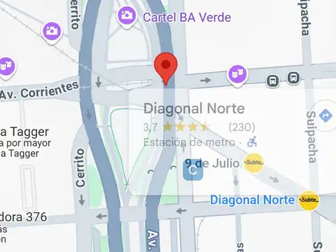 Montevideo e/ Avenida Corrientes y Sarmiento