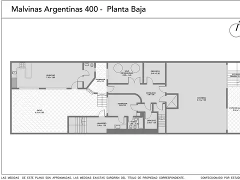 Terreno en Venta 27  mts Fondo