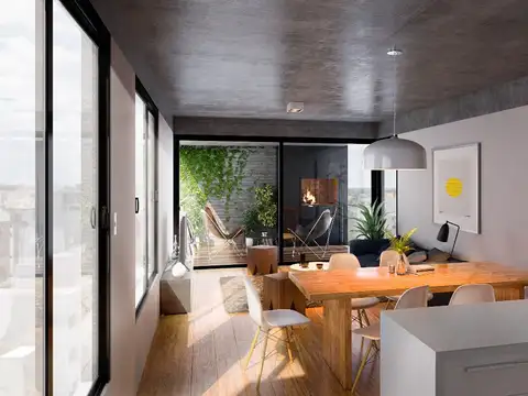 Departamento 2 ambientes con 1 baño