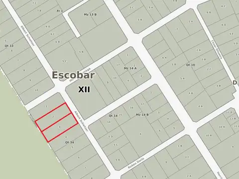 Excelentes terrenos parquizados de 2160 mts2 sobre Schweitzer