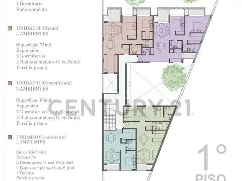 Departamento 3 Amb Vestidor 2 Baños y Toilette Parrilla propia Lavadero Olivos