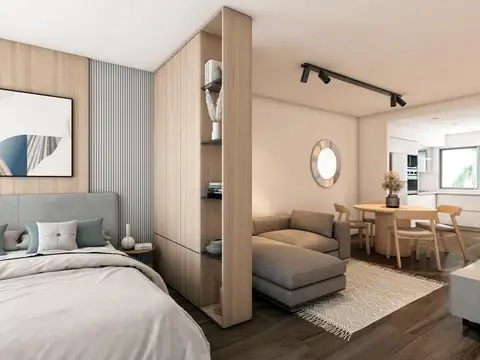 Emprendimiento departamentos de 1 ambiente contrafrente en pozo