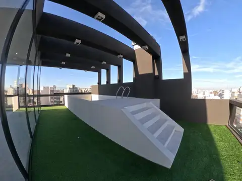 2 ambientes / 2 baños / Edificio con amenities Pileta, Sum, Parrilla, Sauna, Gimnasio