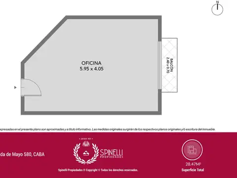 Oficina en Venta al Norte