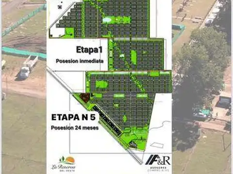 Terreno en Venta 30  mts Fondo