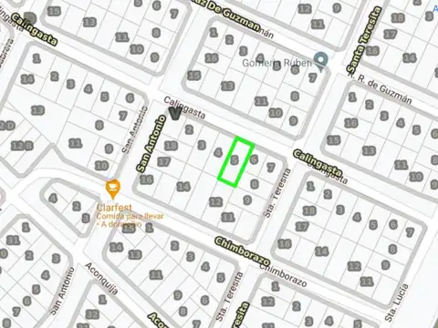 Terreno en Venta 12  mts Frente