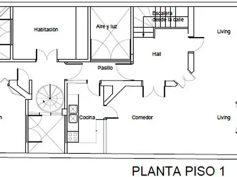 Depto.tipo casa de 5 ambientes en Venta en Palermo