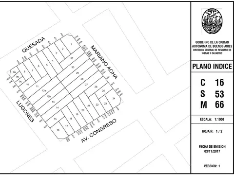 Terreno en Venta en Coghlan, USD 270.000