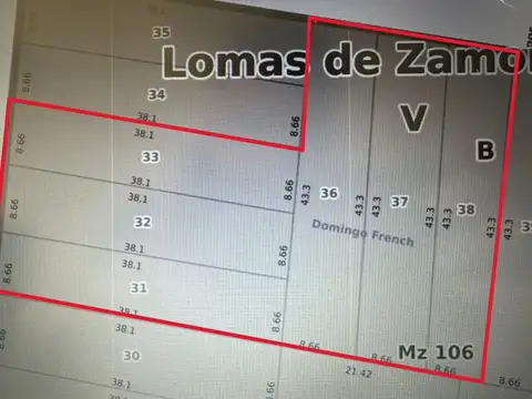 Terreno en Venta en Banfield, USD 479.000