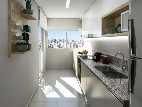 VENTA TORRE EN ABASTO 2 AMBIENTES A ESTRENAR