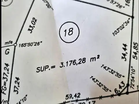 Terreno en Venta de 3176,0 m2